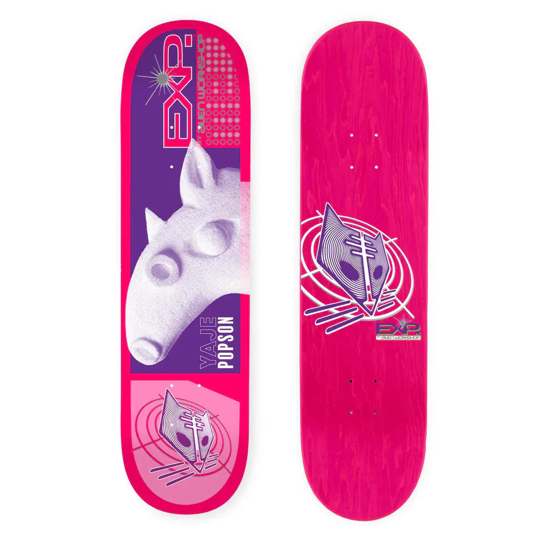 Deck De Skateboard Alien Workshop Yaje Popson « High Priests » - Graphique Jaune, Neuf