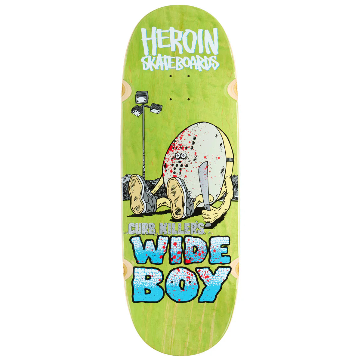 スケートボード CURB KILLER WIDE BOY DECK 10.75 Heroin Curb Killer's Wide Boy Skateboard Deck 10.75
