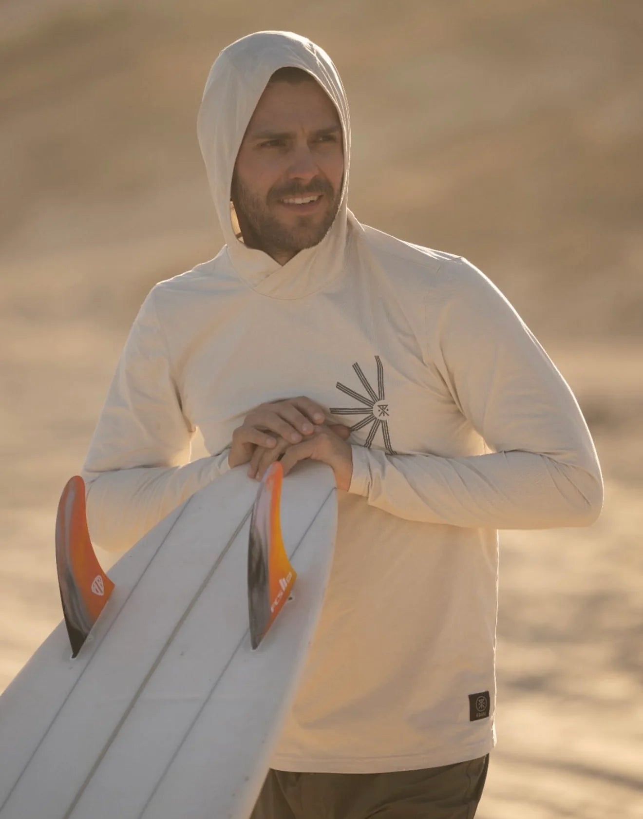 Roark L/S Hooded Expedition UPF Shirt - Off White – Waterboyz