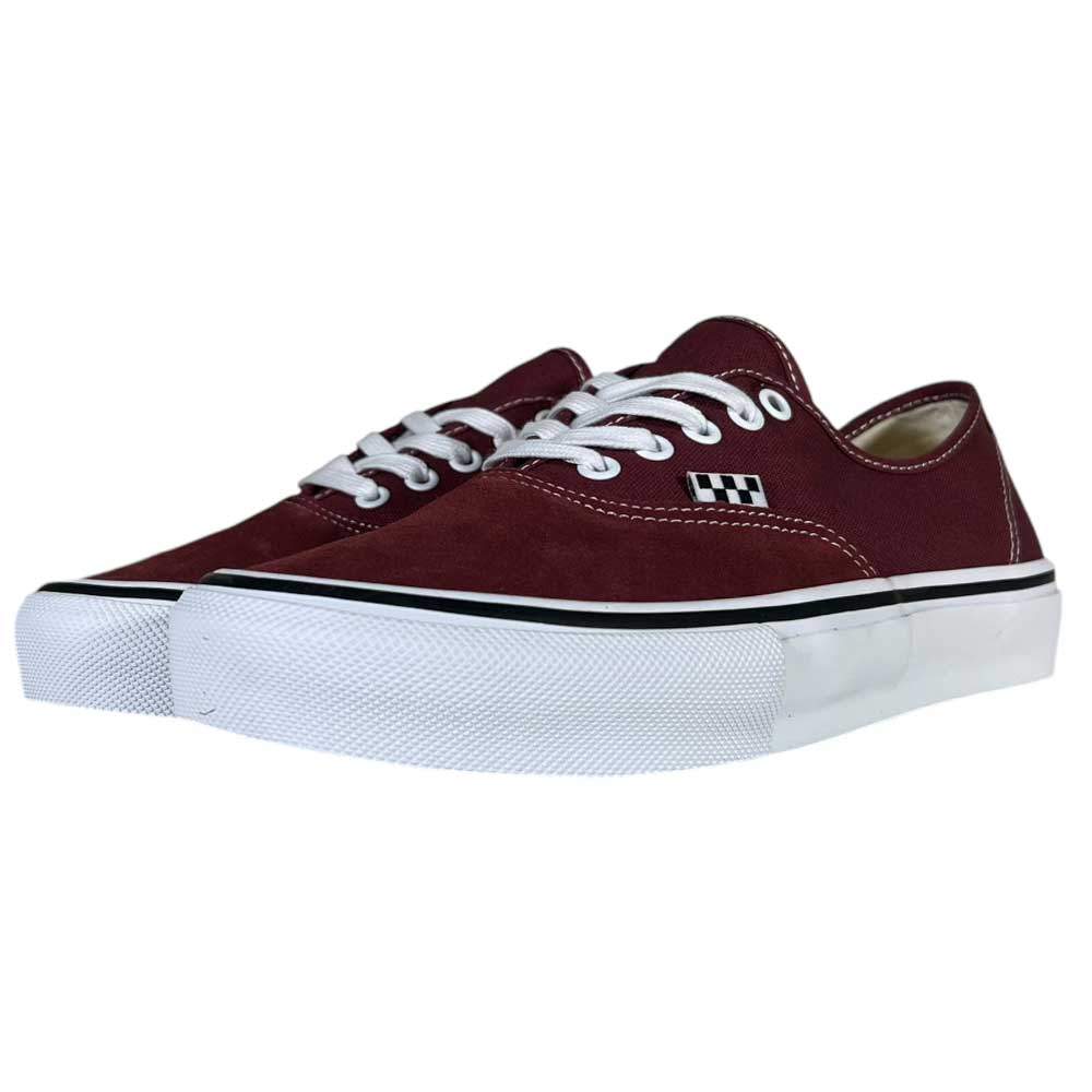 Vans Sneakers Vans Maroon And White Off The Wall Vans Sneakers
