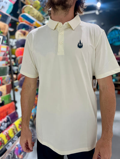 WBZ Trident S/S Polo Shirt - Natural