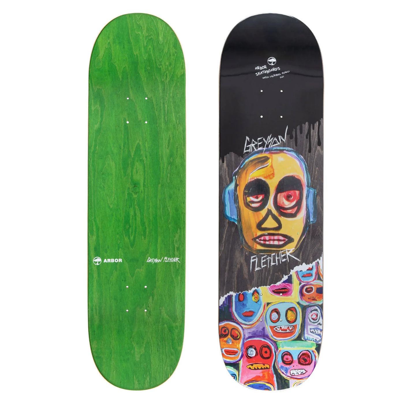 Arbor Greyson Faces Skate Deck