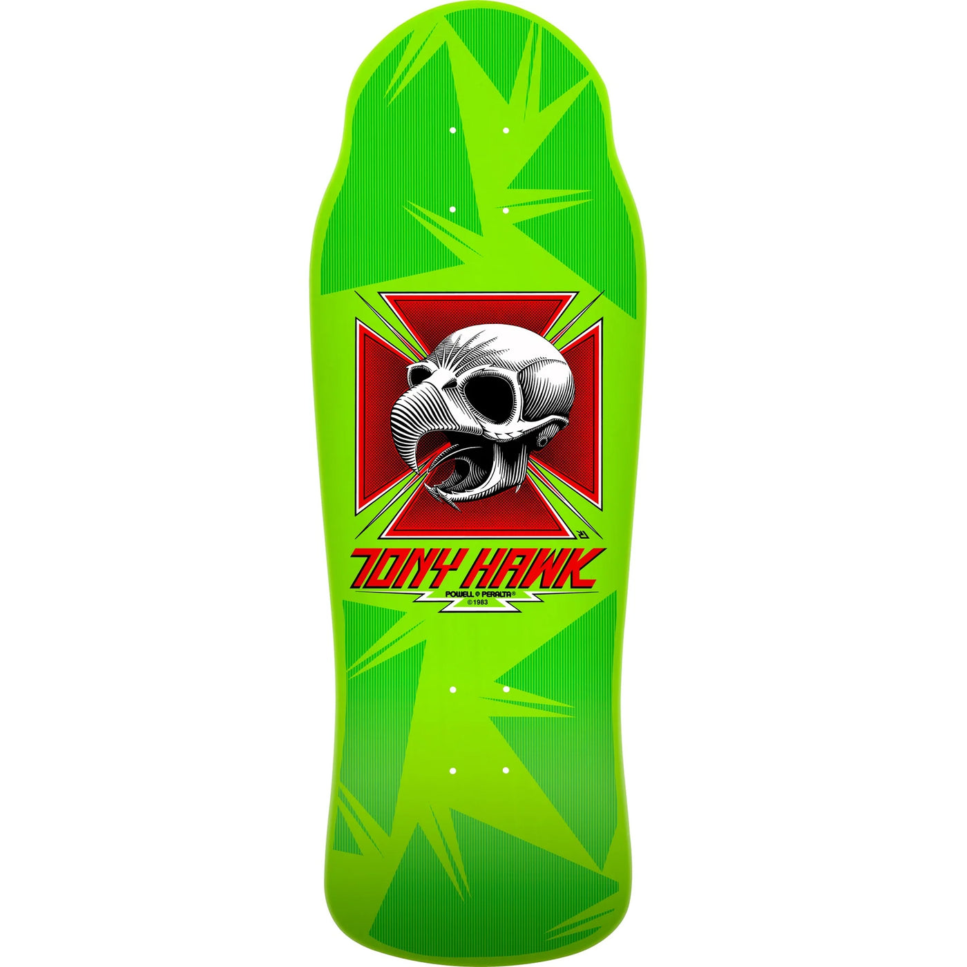 Powell BB Hawk Reissue Deck - 10.38" Lime