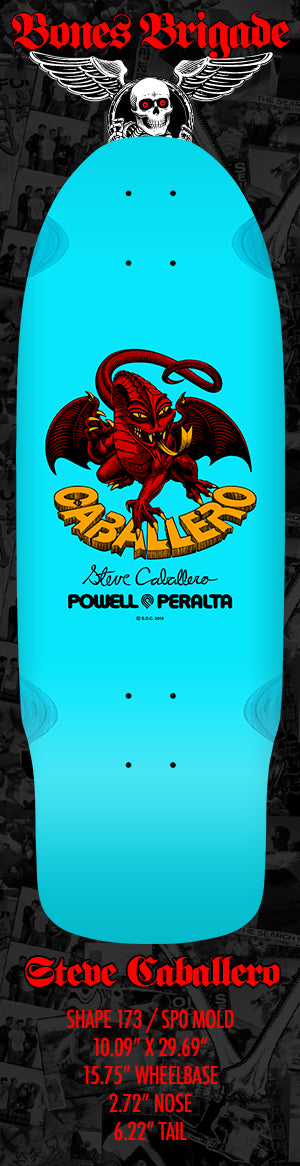 Powell BB Caballero Reissue Deck - Light Blue