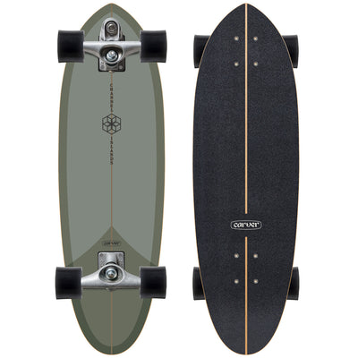 Carver x CI 32.5" Mid Sage C7 Raw SurfSkate Complete