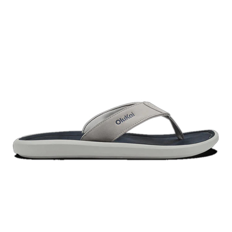 Olukai M Pili Ash/ Mood Indigo