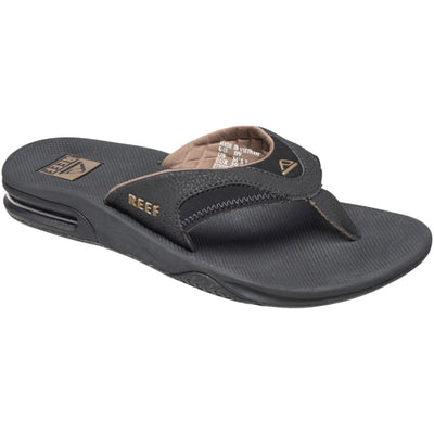 Reef Mens Fanning Black/Brown Sandals