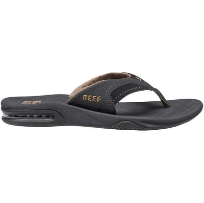 Reef Mens Fanning Black/Brown Sandals