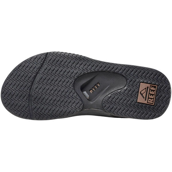 Reef Mens Fanning Black/Brown Sandals