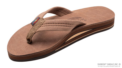 Rainbow M Wide Luxury Leather Nogales Wood Sandals