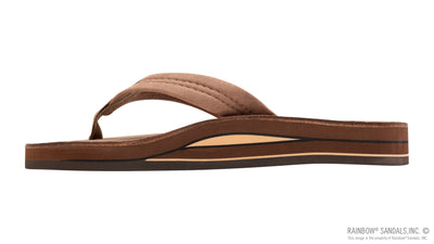 Rainbow M Wide Luxury Leather Nogales Wood Sandals