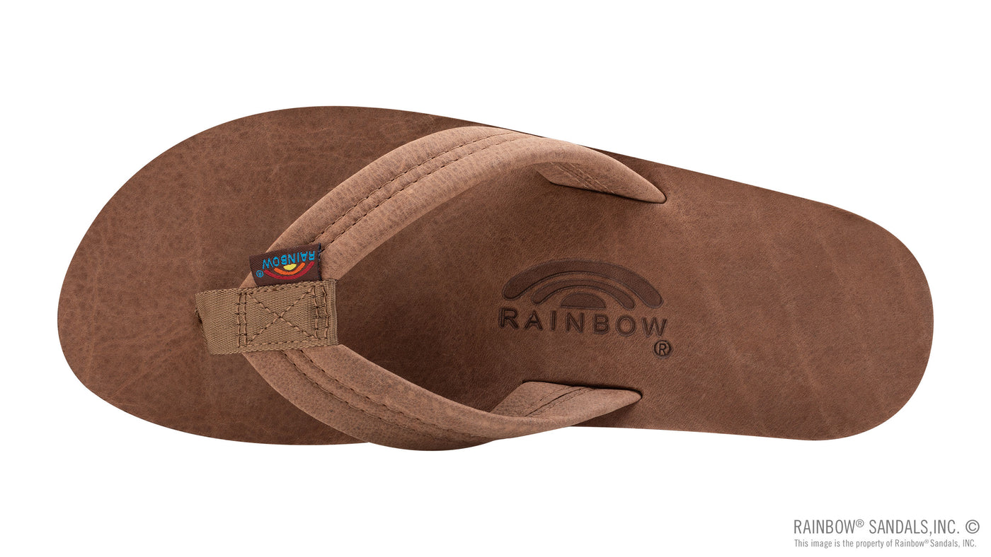 Rainbow M Wide Luxury Leather Nogales Wood Sandals