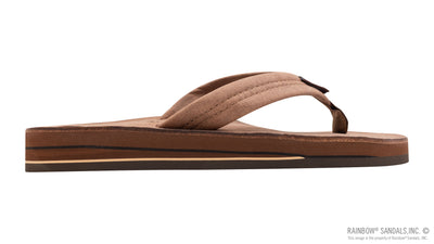 Rainbow M Wide Luxury Leather Nogales Wood Sandals