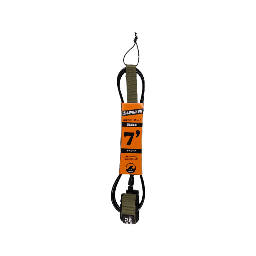 Captain Fin 7' Shred Cord Standard Leash