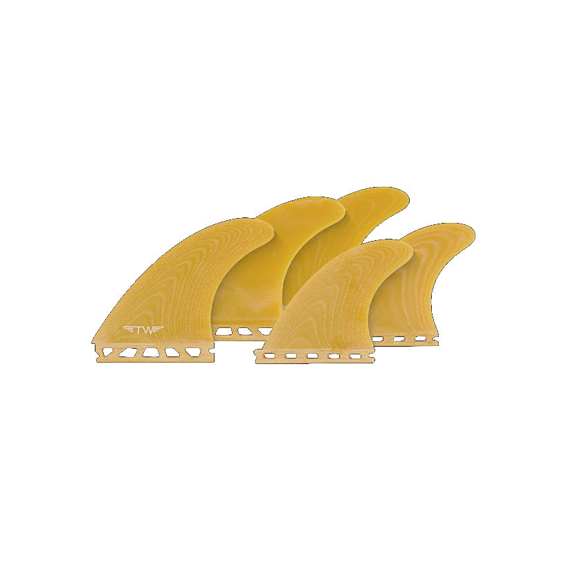 Captain Fin Tyler Warren 5-Fin Large Single Tab Yellow