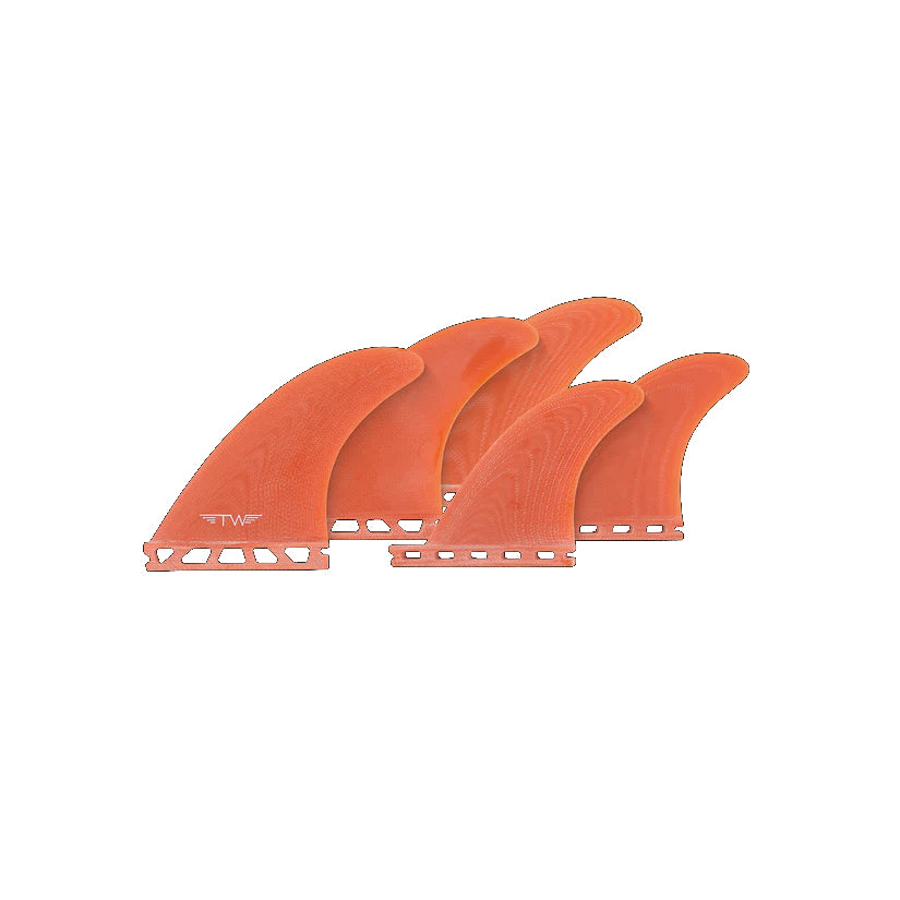 Captain Fin Tyler Warren 5-Fin Medium Single Tab Orange