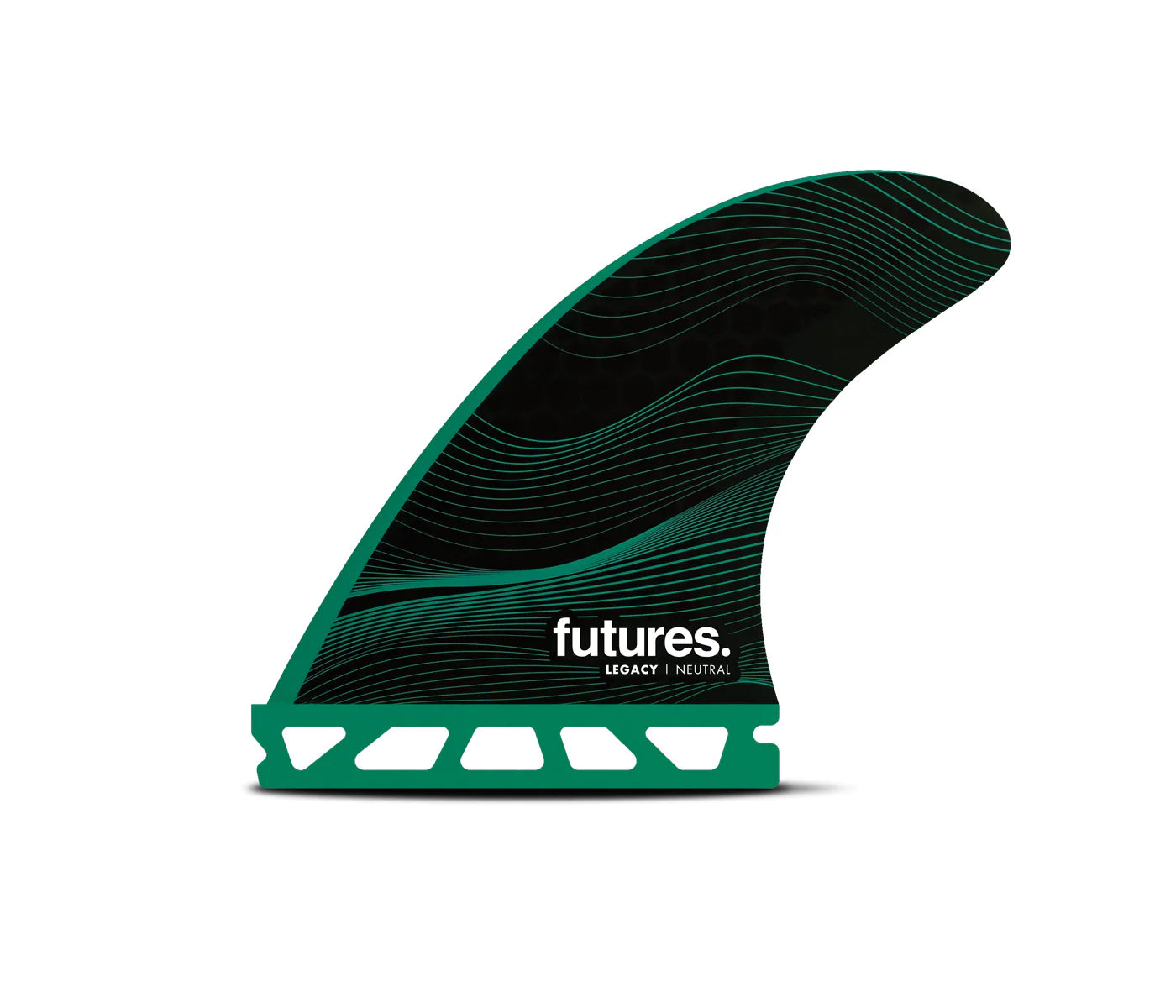 Futures F6 Legacy Series HC Thruster Fins Green