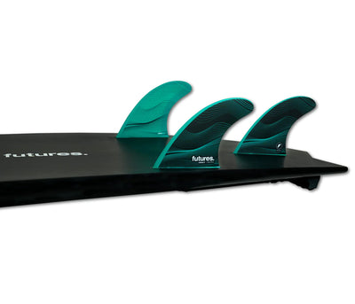 Futures F6 Legacy Series HC Thruster Fins Green