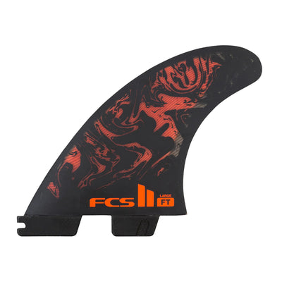 FCS II FT PC Tri Fin Set Black/Red