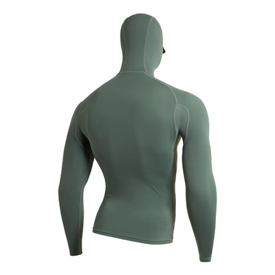 Florence Marine L/S Hooded Rashguard - Dark Sage