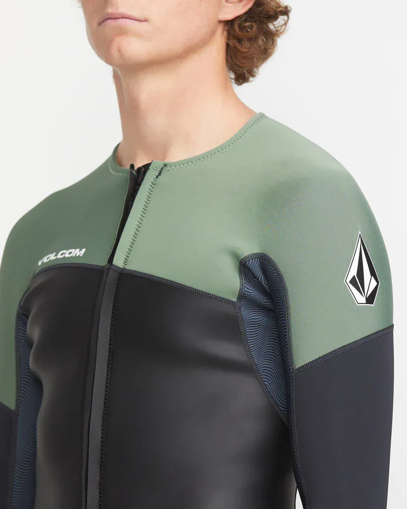 Volcom Modulator 1.5mm Front Zip Jacket - Light Olive – Waterboyz