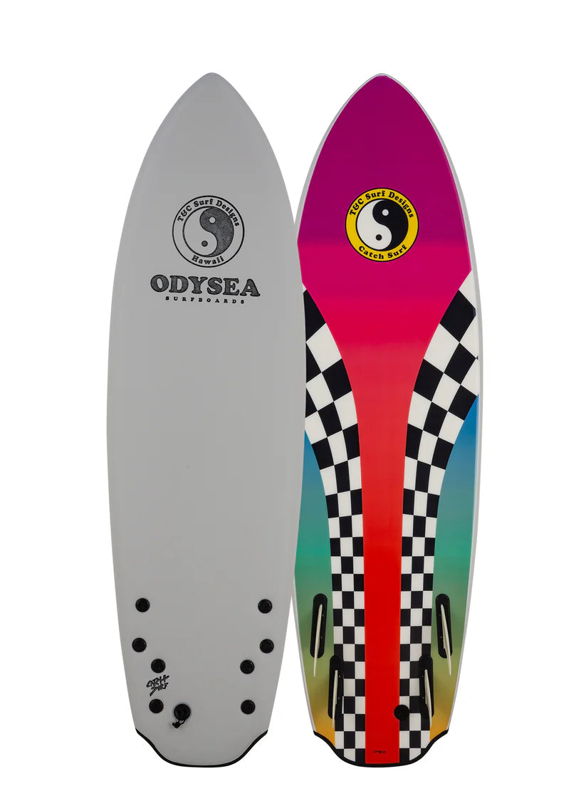 Odysea 5'8" T&C Bat Tail Cool Grey Surfboard