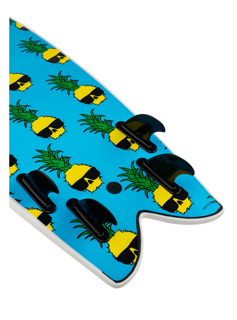 Ben Gravy 5'8" Retro Fish White Surfboard