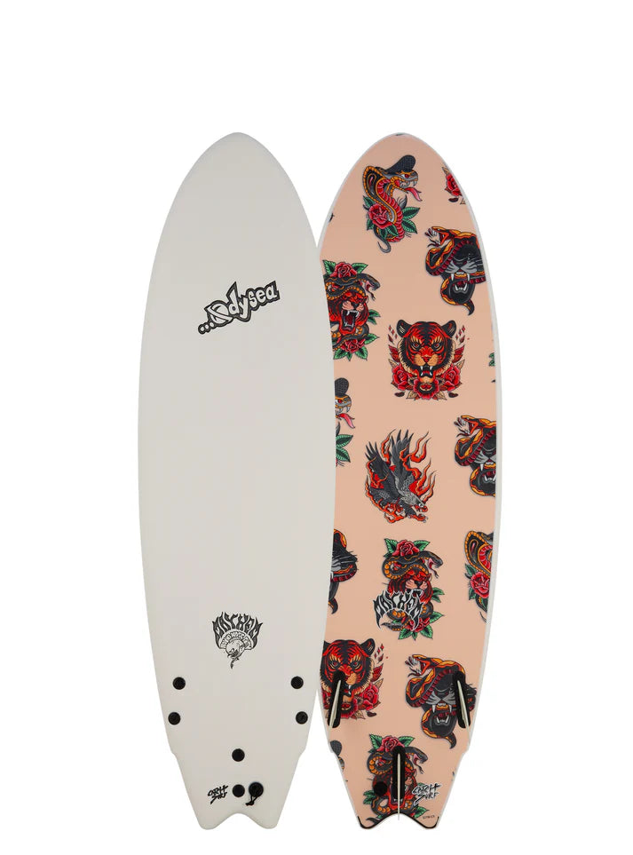 Odysea X Lost 6'5" RNF White Surfboard