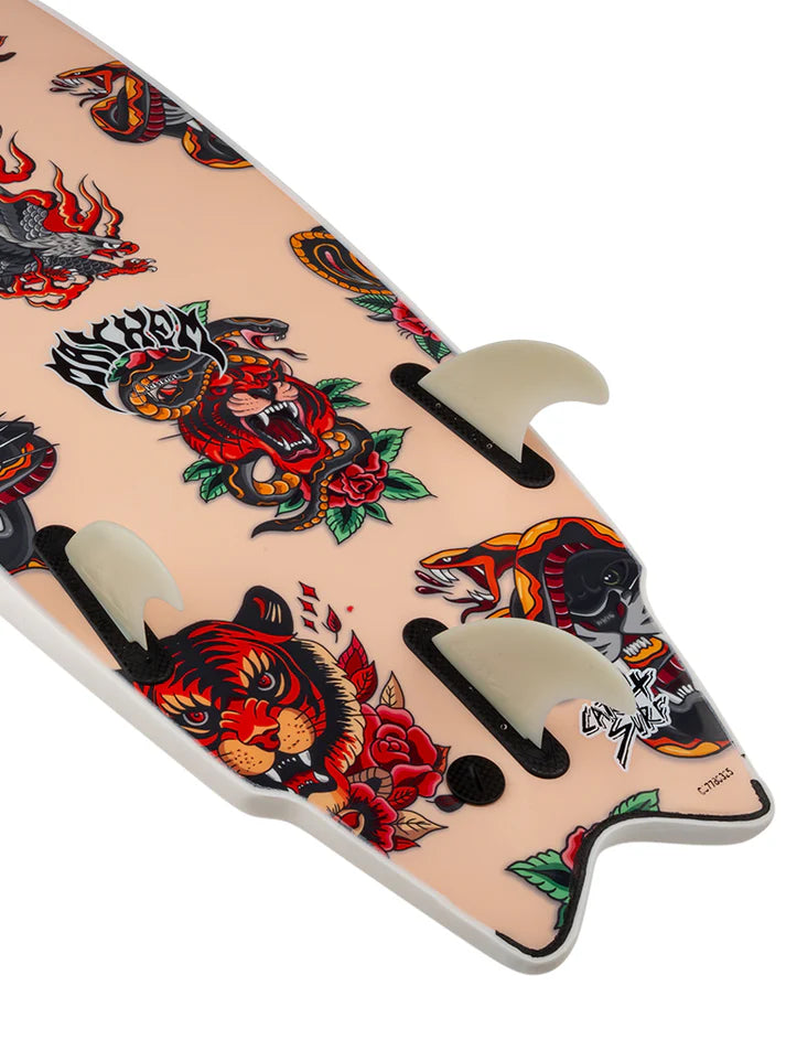 Odysea X Lost 6'5" RNF White Surfboard