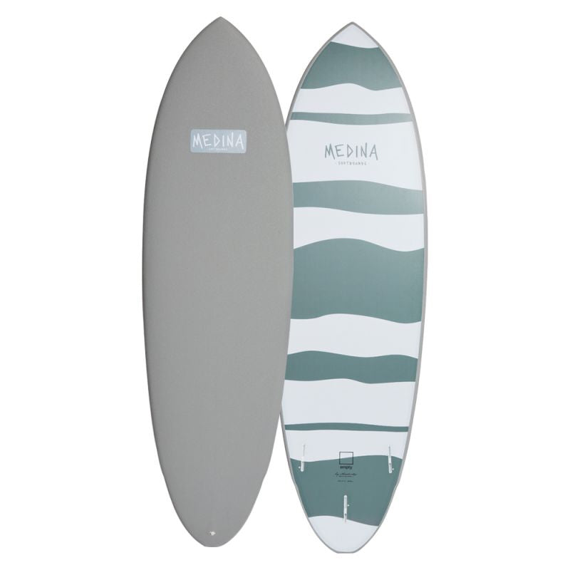 Medina 6'4" Old News Softtop Surfboard
