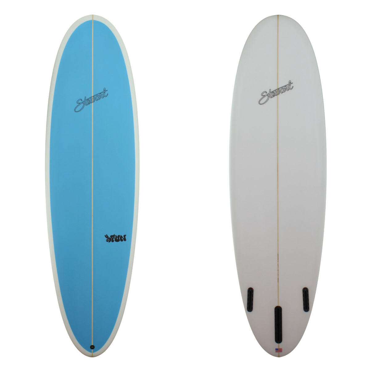 Stewart 7'0" 2FUN Poly Blue Deck