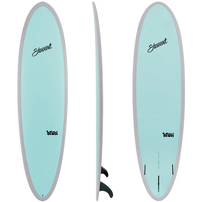 Stewart 7'4" Hydrocush 2Fun Aqua Surfboard