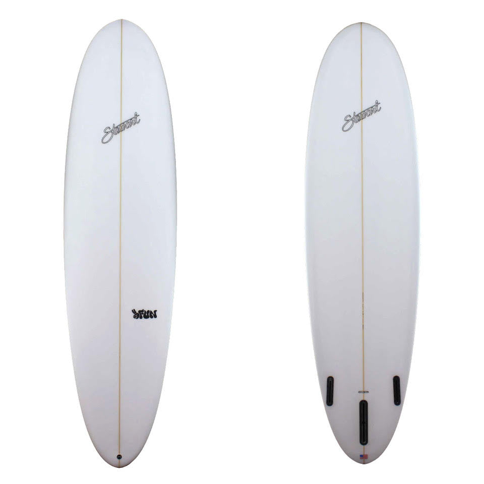 Stewart 7'4" 2Fun Poly Surfboard - Clear