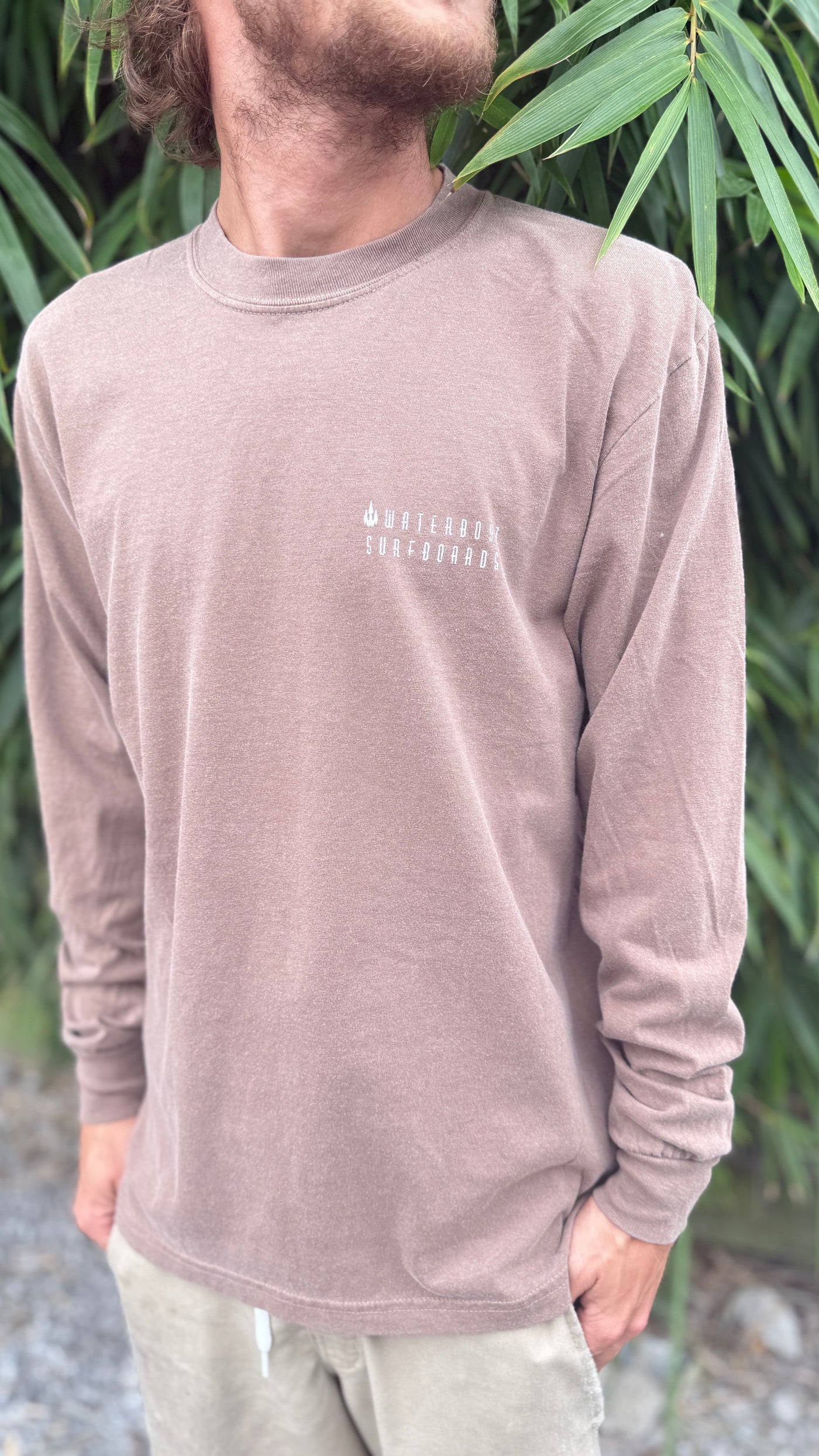 WBZ Flowmotion Pigment Dyed L/S T-shirt Espresso