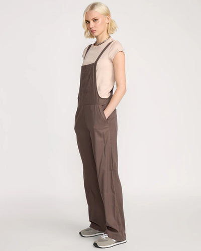 Volcom Girls Lived in Romper - Black Plum