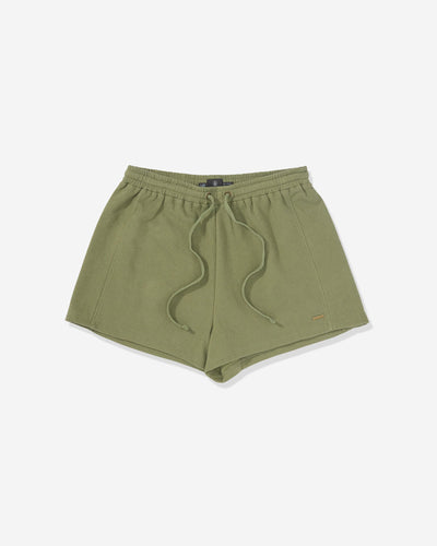Volcom Girls Lived in Fleece Short - Moss Stone