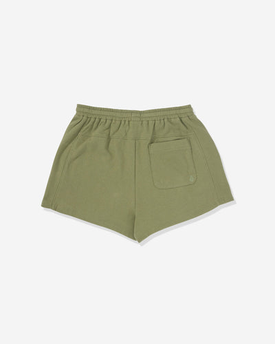 Volcom Girls Lived in Fleece Short - Moss Stone