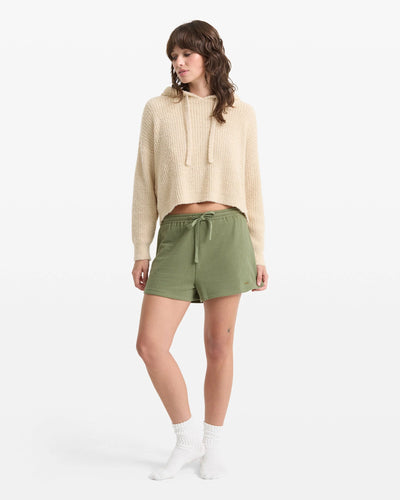 Volcom Girls Lived in Fleece Short - Moss Stone