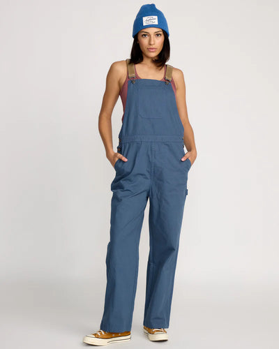 Volcom W Full Cut Overalls - Harbor Blue