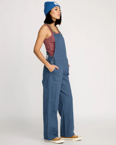 Volcom W Full Cut Overalls - Harbor Blue