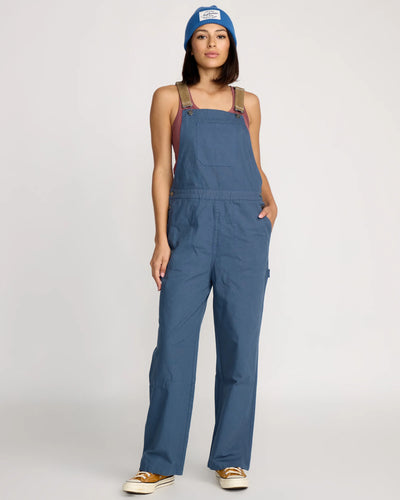 Volcom W Full Cut Overalls - Harbor Blue