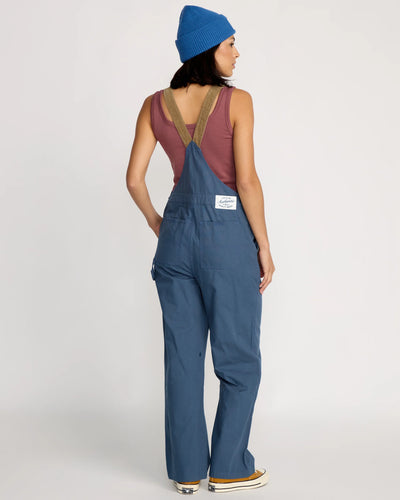 Volcom W Full Cut Overalls - Harbor Blue