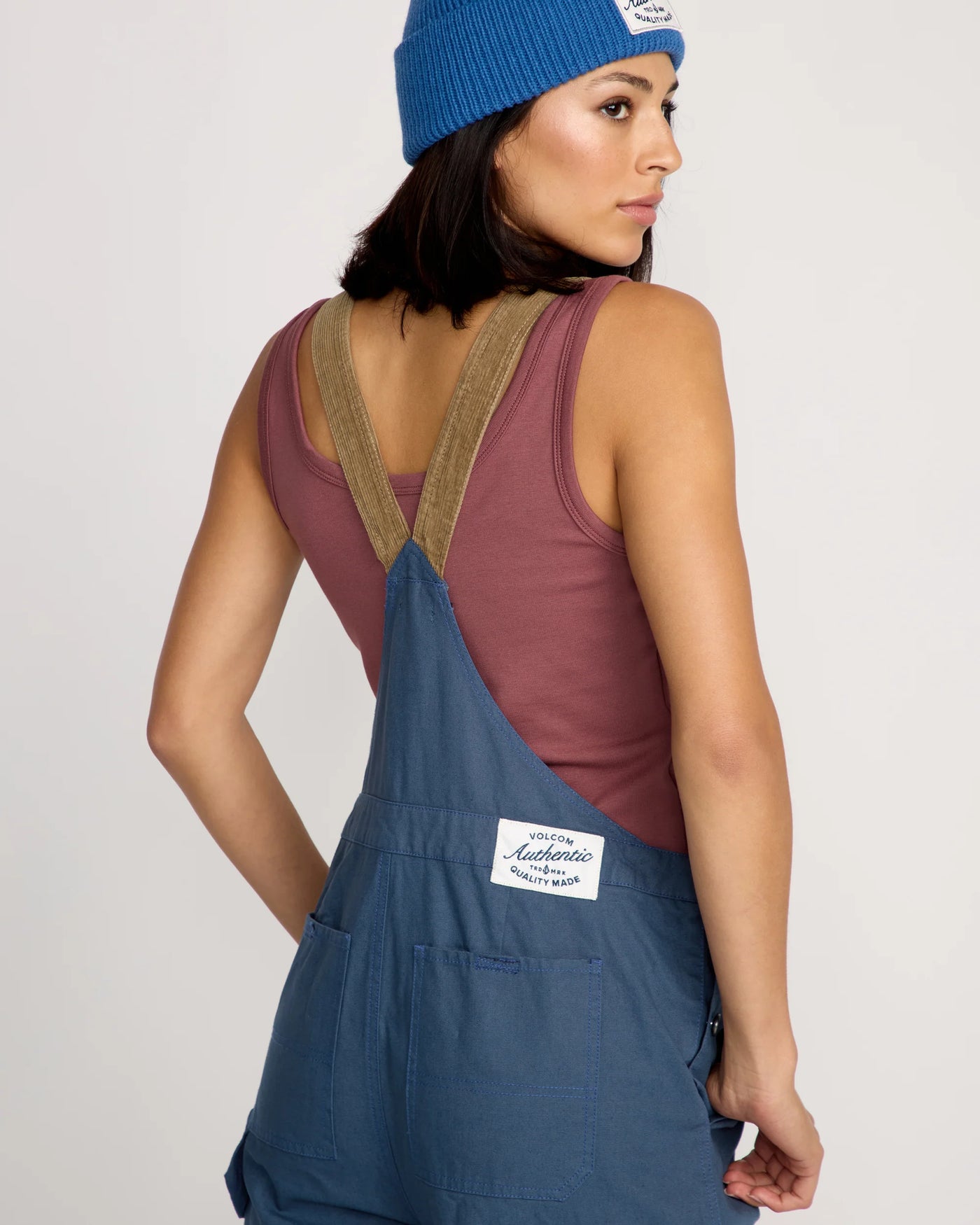 Volcom W Full Cut Overalls - Harbor Blue