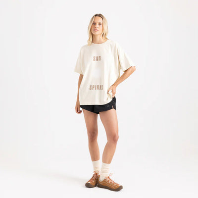 Roark Sun Oversized Tee - Bone