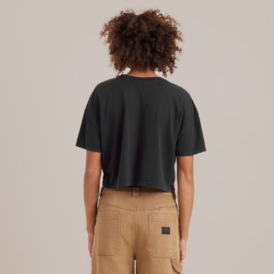 Roark W Enjoy Andes Cropped Boxy Tee - Black