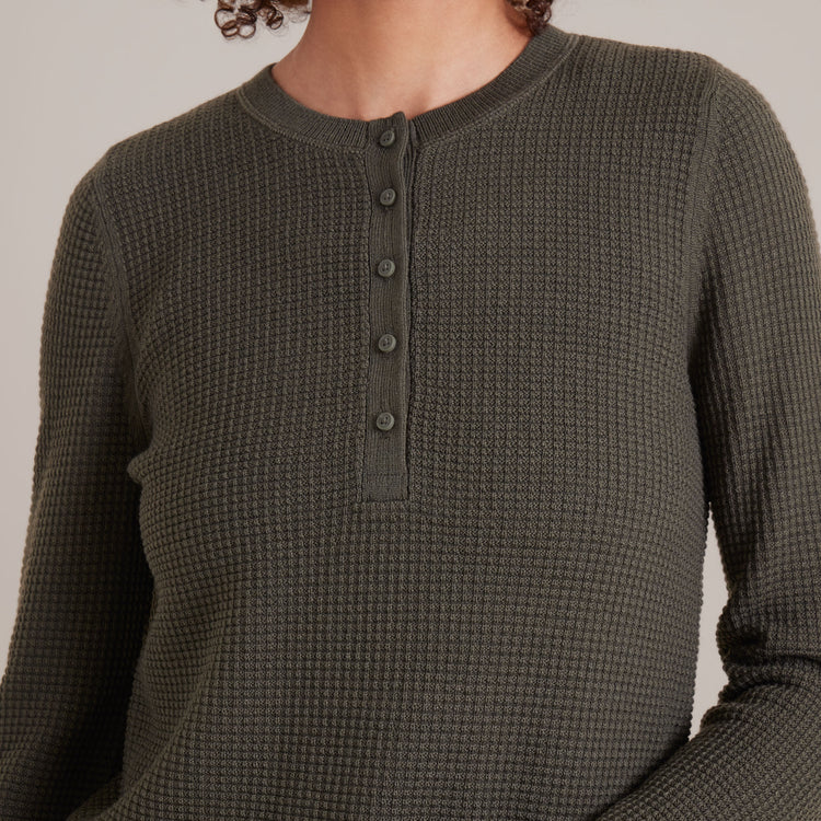 Roark W Well Worn Thermal L/S - Military