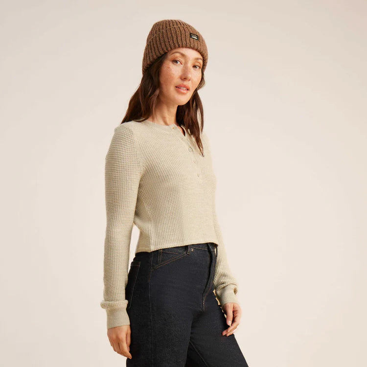 Roark W Well Worn Thermal L/S - Stone