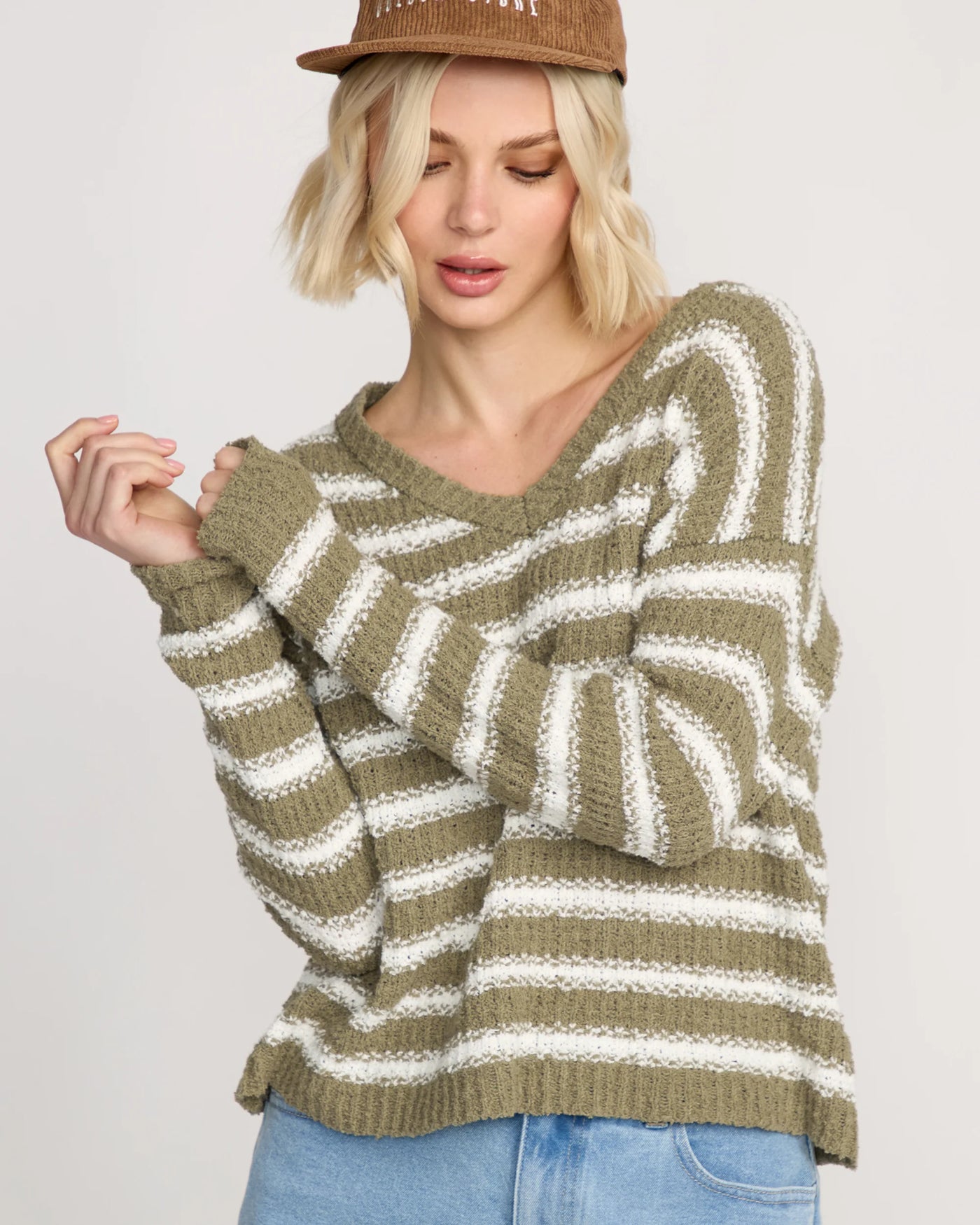 Volcom Girls Sand Groupie Sweater - Light Army