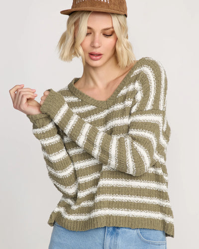 Volcom Girls Sand Groupie Sweater - Light Army