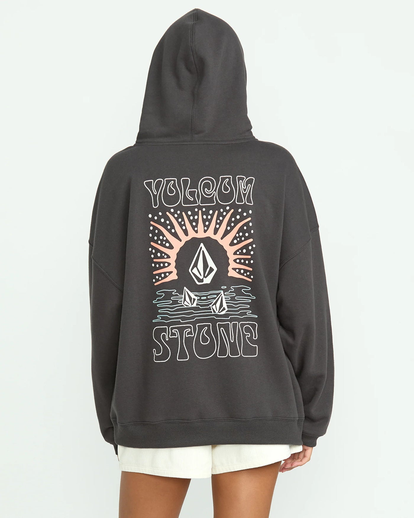 Volcom Girls Stone Art Up Hoodie - Bone